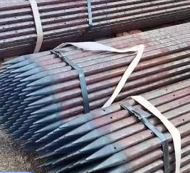 磐石超前小导管预埋钢管出尖打孔焊倒刺无缝焊管厂